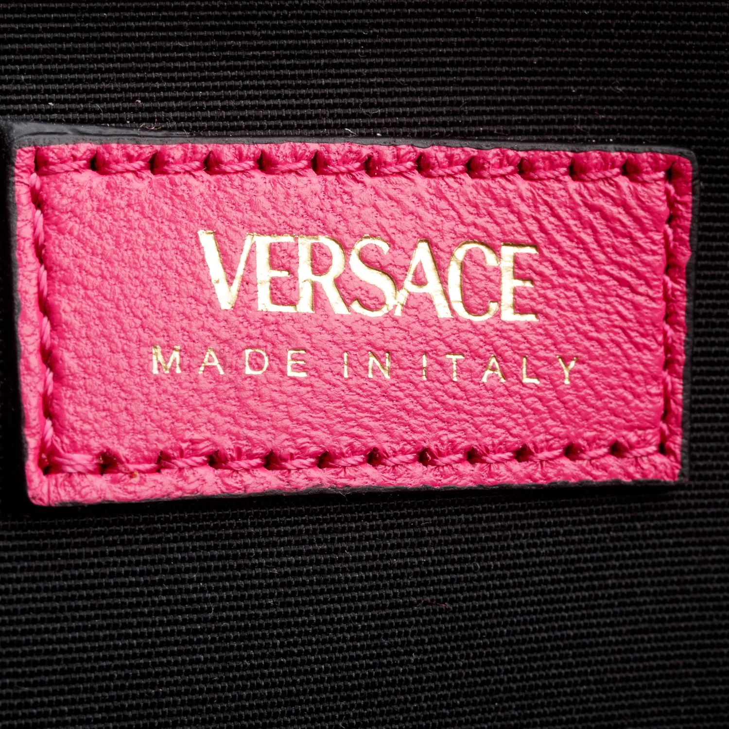 Versace Pink Velvet Quilted Medusa Wallet on Chain w/ Box - Image 10