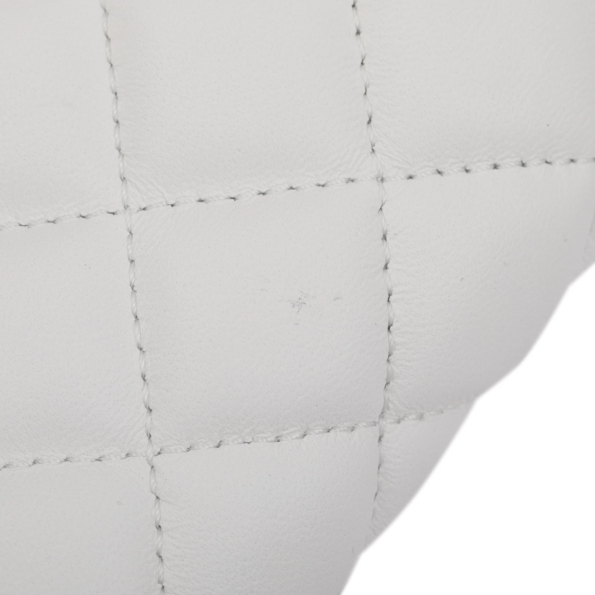 Versace White Quilted Calfskin Leather La Medusa Tote Bag - Image 8