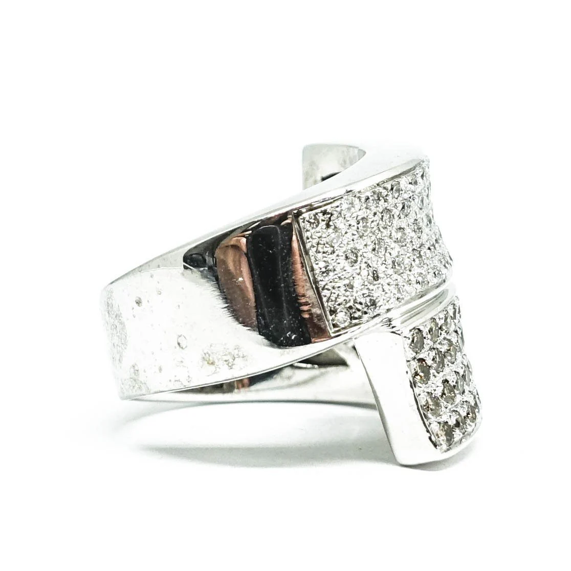 White and Champagne Diamond Ring - Image 2