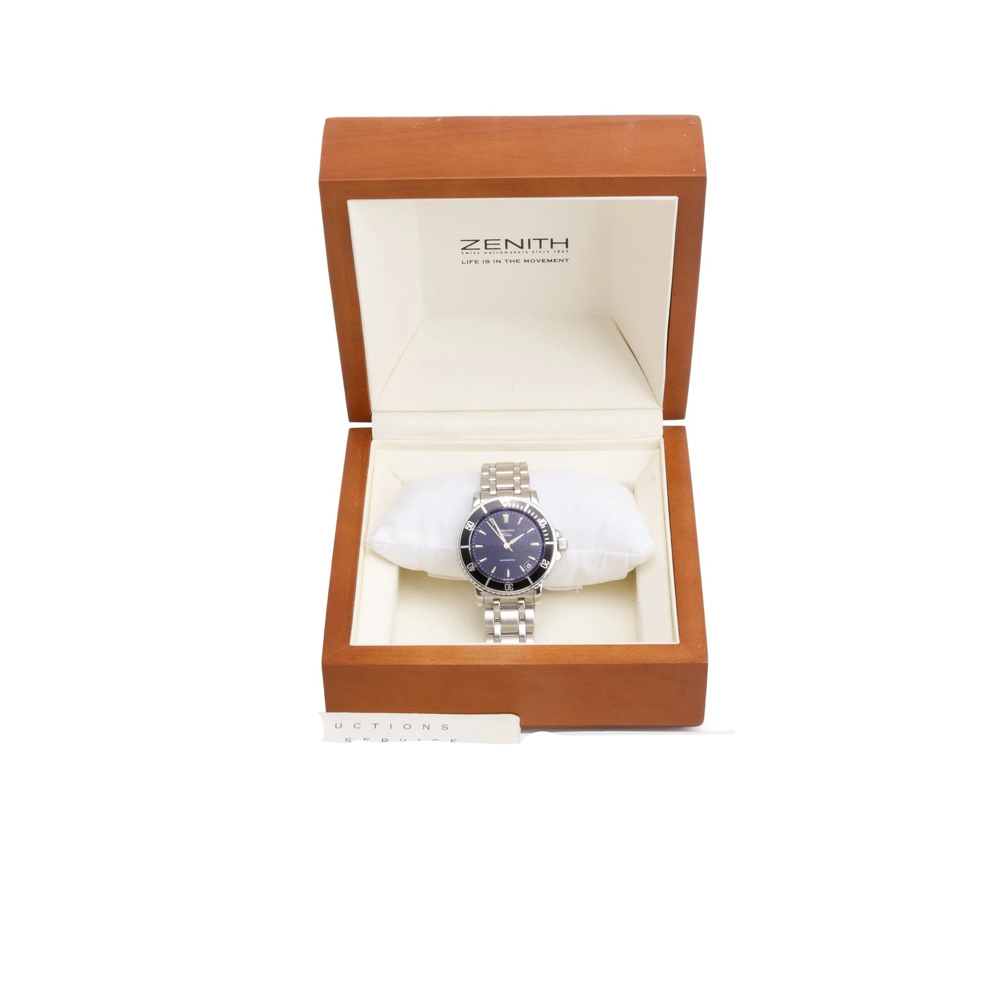 Zenith Stainless Steel Rainbow Elite 38 MM Automatic Watch w/ Box & Papers - Image 2